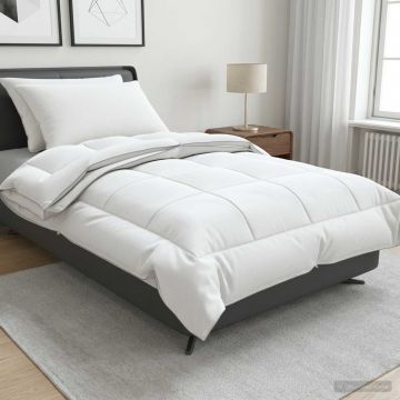 Set di piumone e cuscini 3 pz 140x220 cm 4 stagioni 200+300 GSM