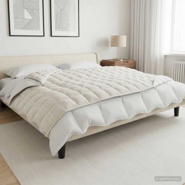 Coperta Ponderata Bianco 122 x 183 cm 9 kg 100% Cotone 205T