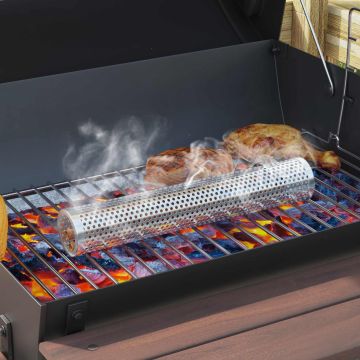 Griglia da Esterno 103 x 60 x 113 cm Acciaio Nero
