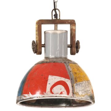 Lampada Sospesa Industriale 25 W Multicolore Rotonda 30 cm E27