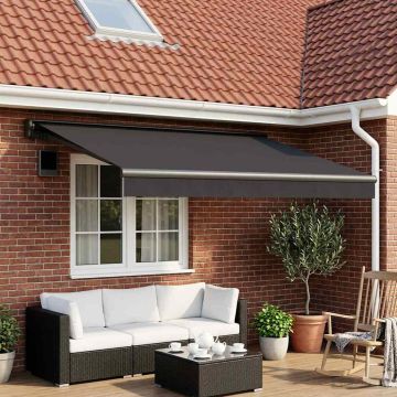 Telo di ricambio per tenda da sole Antracite 350 x 250 cm