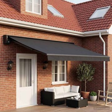 Telo di ricambio per tenda da sole Antracite 400 × 300 cm