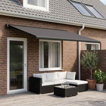 Telo di ricambio per tenda da sole Antracite 600 × 300 cm