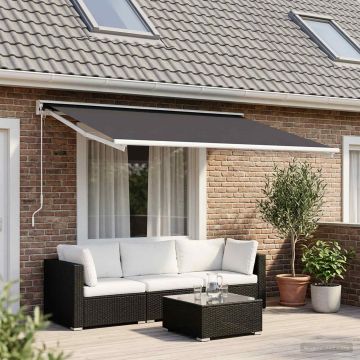 Telo di ricambio per tenda da sole Antracite 600 × 350 cm