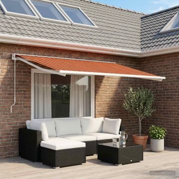 Telo di ricambio per tenda da sole Arancione e Marrone