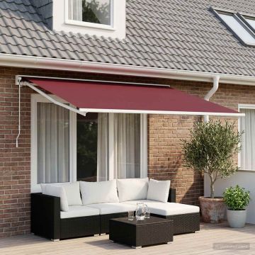 Telo di ricambio per tenda da sole Rosso Borgogna 400 x 200 cm