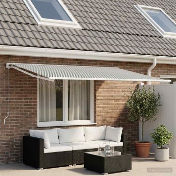Telo di ricambio per tenda da sole Antracite e Bianco