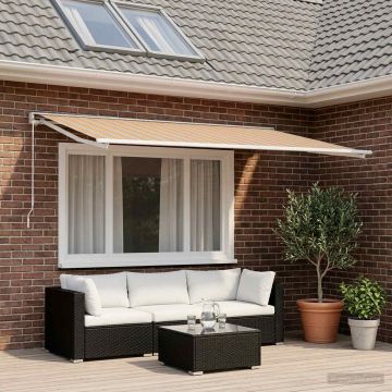 Telo di ricambio per tenda da sole Blu e Arancione 350 x 200 cm