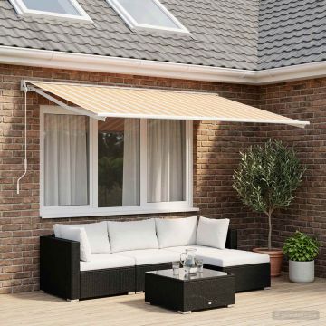 Telo di ricambio per tenda da sole Blu e Arancione 500 × 350 cm