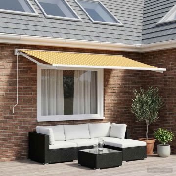 Telo di ricambio per tenda da sole Arancione e Nero Poliestere