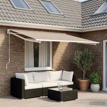 Telo di ricambio per tenda da sole Beige 450 × 300 cm