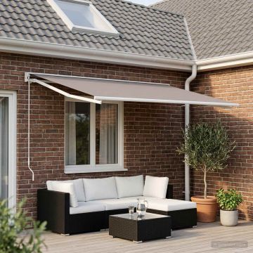 Telo di ricambio per tenda da sole Grigio Chiaro 600 × 350 cm