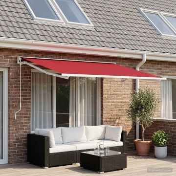 Telo di ricambio per tenda da sole Rosso 400 × 300 cm