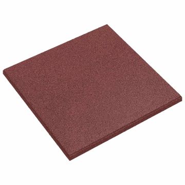 Piastrelle per Protezione dalle Cadute 24 pz Rosso 50 x 50 cm
