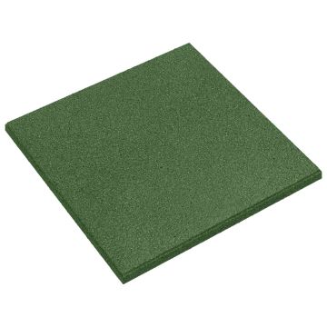 Piastrelle per Protezione dalle Cadute 12 pz Verde 50 x 50 cm