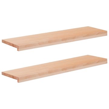 Tappeti per scale 2 pz 90 x 25 x 2 cm Naturale