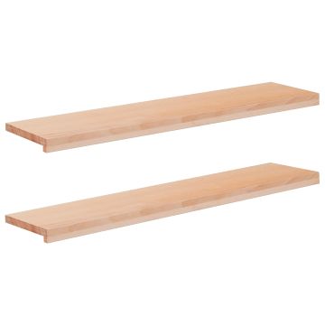 Tappeti per scale 2 pz 110 x 25 x 2 cm Naturale