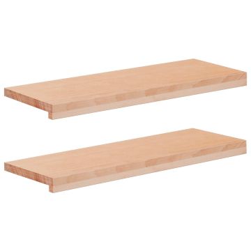 Tappeti per scale 2 pz 70 x 30 x 2 cm Naturale