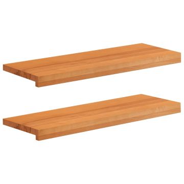 Tappeti per scale 2 pz 70 x 30 x 2 cm Marrone Chiaro