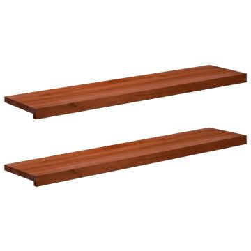 Tappeti per scale 2 pz 120 x 30 x 2 cm Marrone