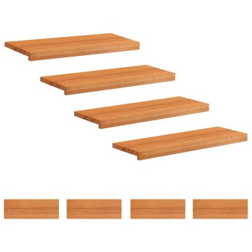 Tappeti per scale 8 pz 70 x 30 x 2 cm Marrone Chiaro