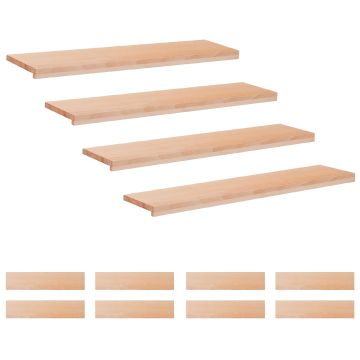 Tappeti per scale 12 pz 110 x 30 x 2 cm Naturale