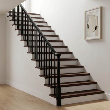 Tappeti per scale 16 pz 70 x 30 x 2 cm Marrone Scuro