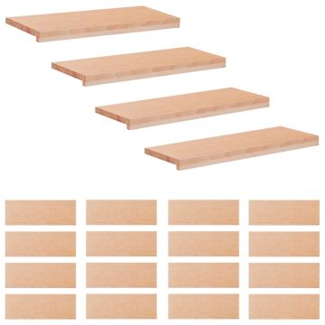 Tappeti per scale 20 pz 70 x 30 x 2 cm Naturale