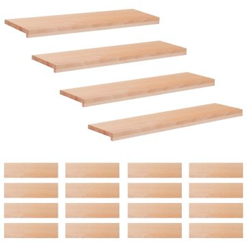 Tappeti per scale 20 pz 100 x 30 x 2 cm Naturale
