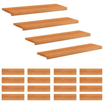 Tappeti per scale 20 pz 100 x 25 x 2 cm Marrone Chiaro