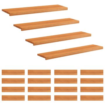 Tappeti per scale 20 pz 120 x 30 x 2 cm Marrone Chiaro