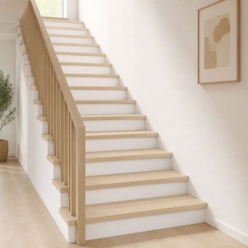 Gradini per Scale 12 pz 110 x 25 x 2 cm Bianco