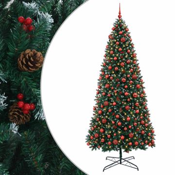 Albero di Natale Artificiale con Rami Pieghevoli 400 cm 600 LED