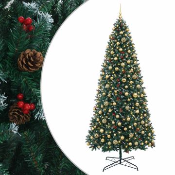 Albero di Natale Artificiale con Rami Pieghevoli 500 cm 900 LED