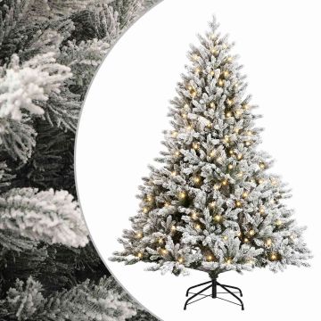Albero di Natale Artificiale con Rami Pieghevoli 120 cm 150 LED