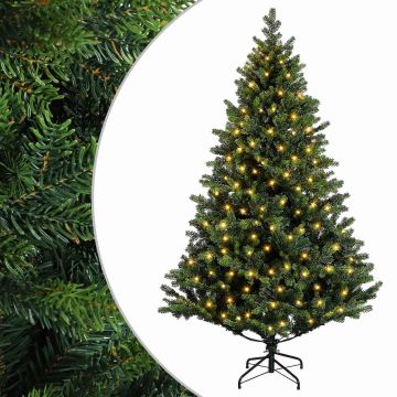 Albero di Natale Artificiale con Rami Pieghevoli 120 cm 150 LED