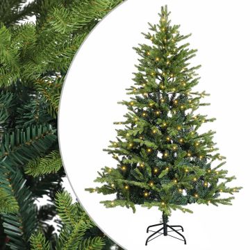 Albero di Natale Artificiale con Rami Pieghevoli 240 cm 300 LED
