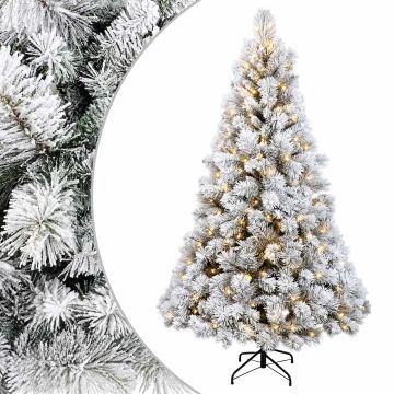 Albero di Natale Artificiale con Rami Pieghevoli 240 cm 300 LED