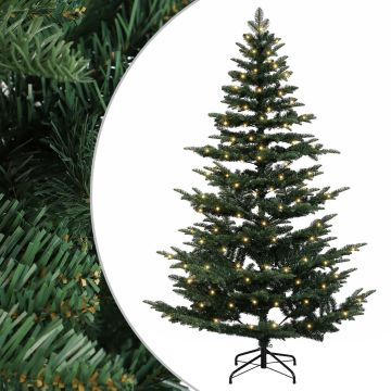 Albero di Natale Artificiale con Rami Pieghevoli 180 cm 300 LED