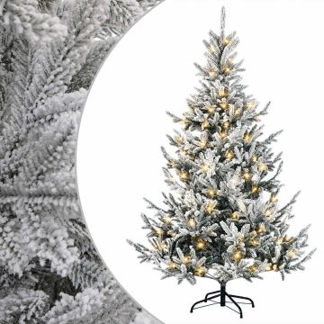 Albero di Natale Artificiale con Rami Pieghevoli 210 cm 300 LED