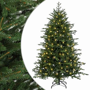 Albero di Natale Artificiale con Rami Pieghevoli 210 cm 300 LED