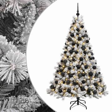 Albero di Natale Artificiale con Palline 210 cm 300 LED