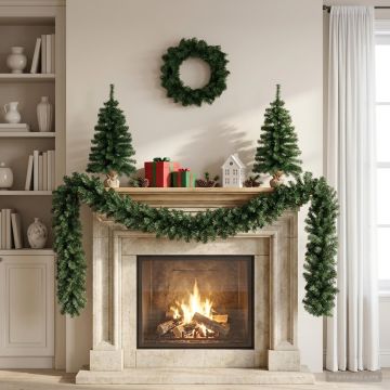Set mini alberi di Natale 45 cm PVC Verde