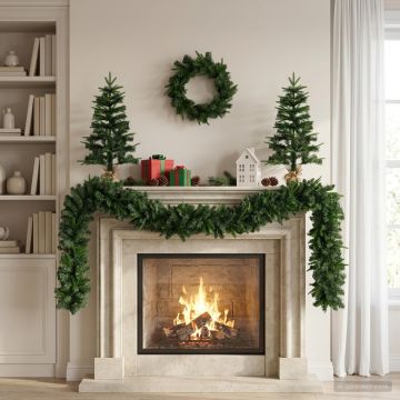 Set mini alberi di Natale 60 cm PVC e PE Verde