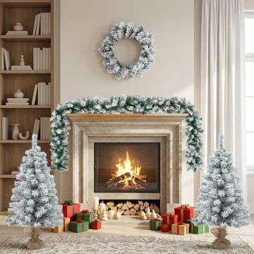 Albero di Natale Mini 90 cm PVC Bianco