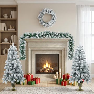 Albero di Natale Mini 120 cm PVC Bianco