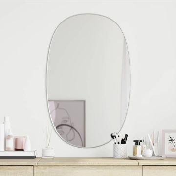 Specchio da Parete Argento 70x45 cm