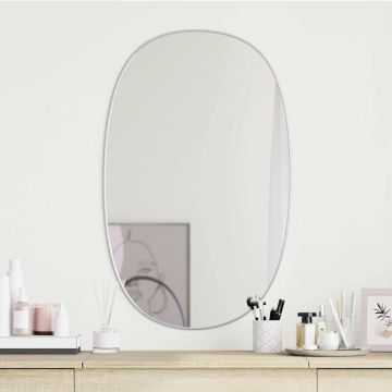 Specchio da Parete Argento 80x50 cm