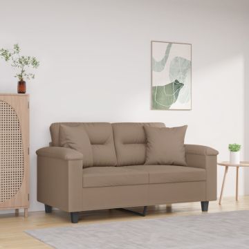 Cuscini Decorativi 2 pz Tortora 40x40 cm in Tessuto Microfibra