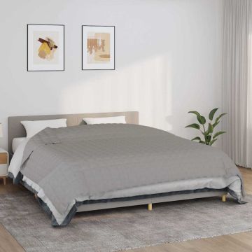 Coperta Ponderata Grigia 220x260 cm 11 kg Tessuto
